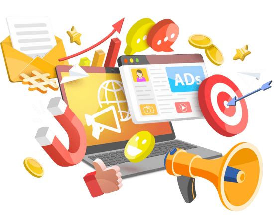 Digital Marketing Strategy Illustration